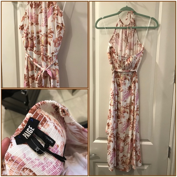 PAIGE Women's Jade Midi Dress, Foxglove Multi(NWT) - Picture 6 of 14